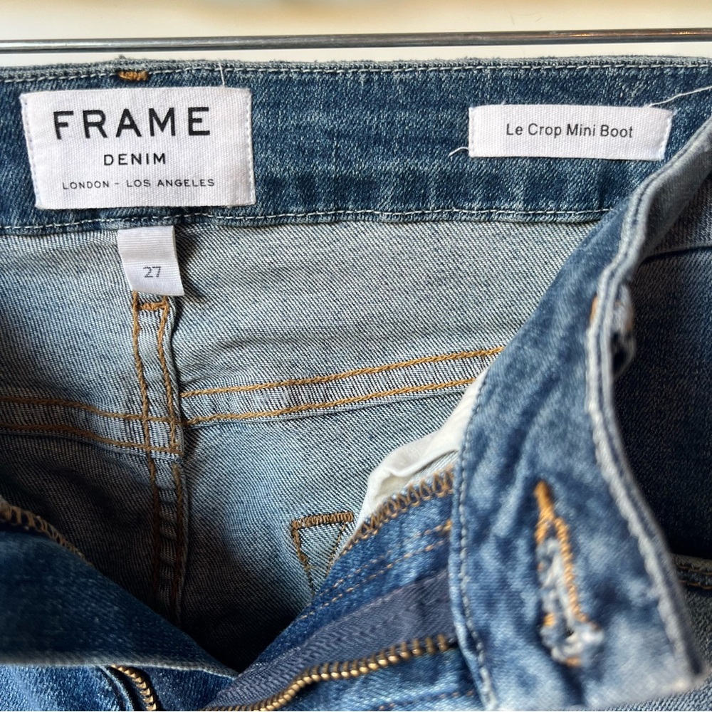 Frame Stretch Denim Mini Boot Leg Cropped - Picture 7 of 15